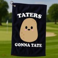 Taters Gonna Tate Funny Haters Golf Towel thumb 1
