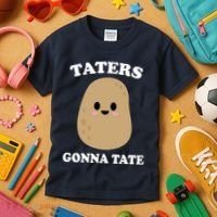 Taters Gonna Tate Funny Haters Kids T-Shirt thumb 3