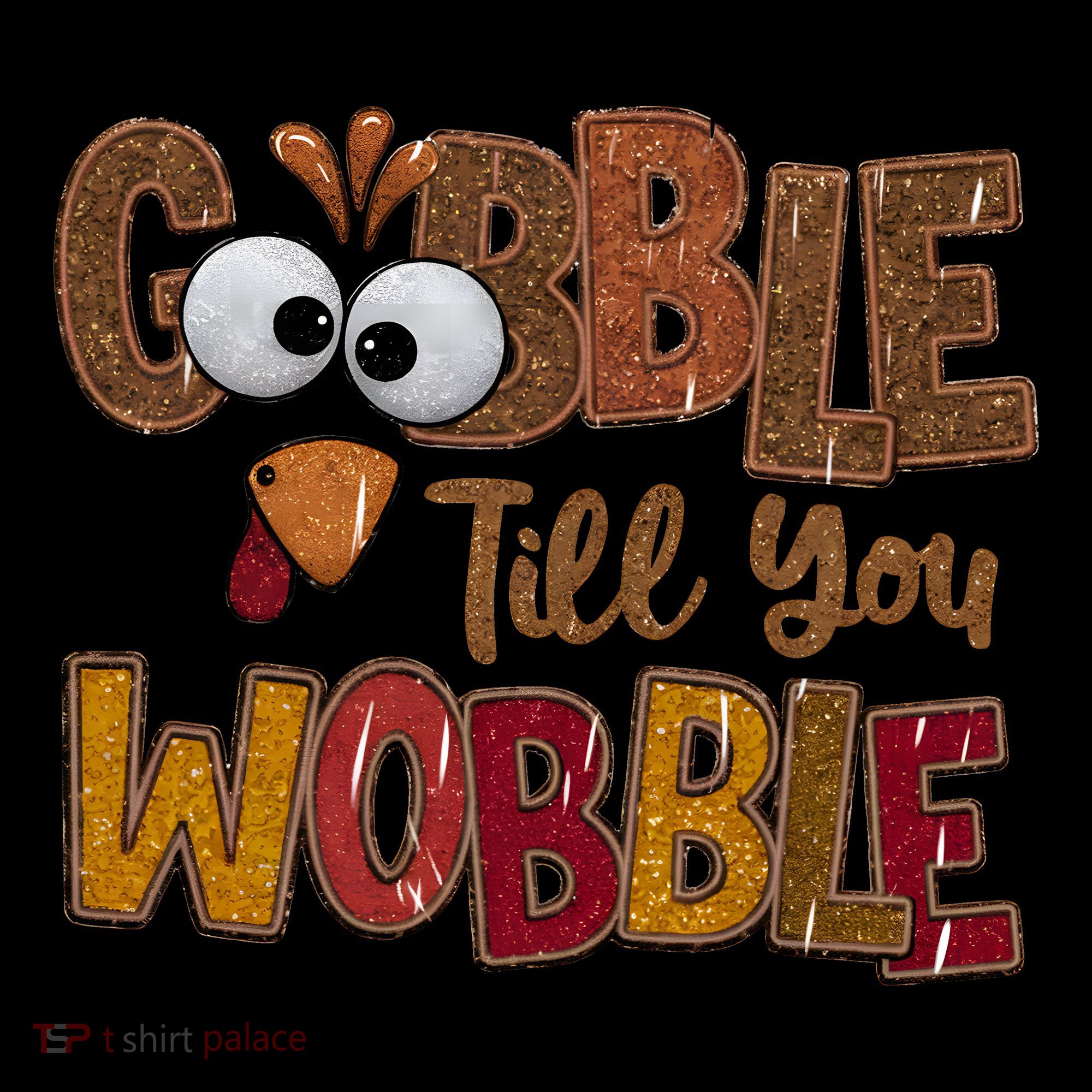 Thanskgiving Gobble Till You Wobble Turkey Face Coffee Mug