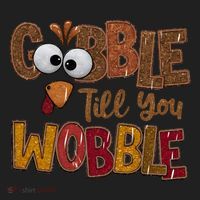 Thanskgiving Gobble Till You Wobble Turkey Face Beanie thumb 2