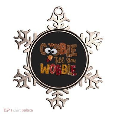 Thanskgiving Gobble Till You Wobble Turkey Face Ornament