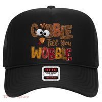 Thanskgiving Gobble Till You Wobble Turkey Face Hat thumb 0