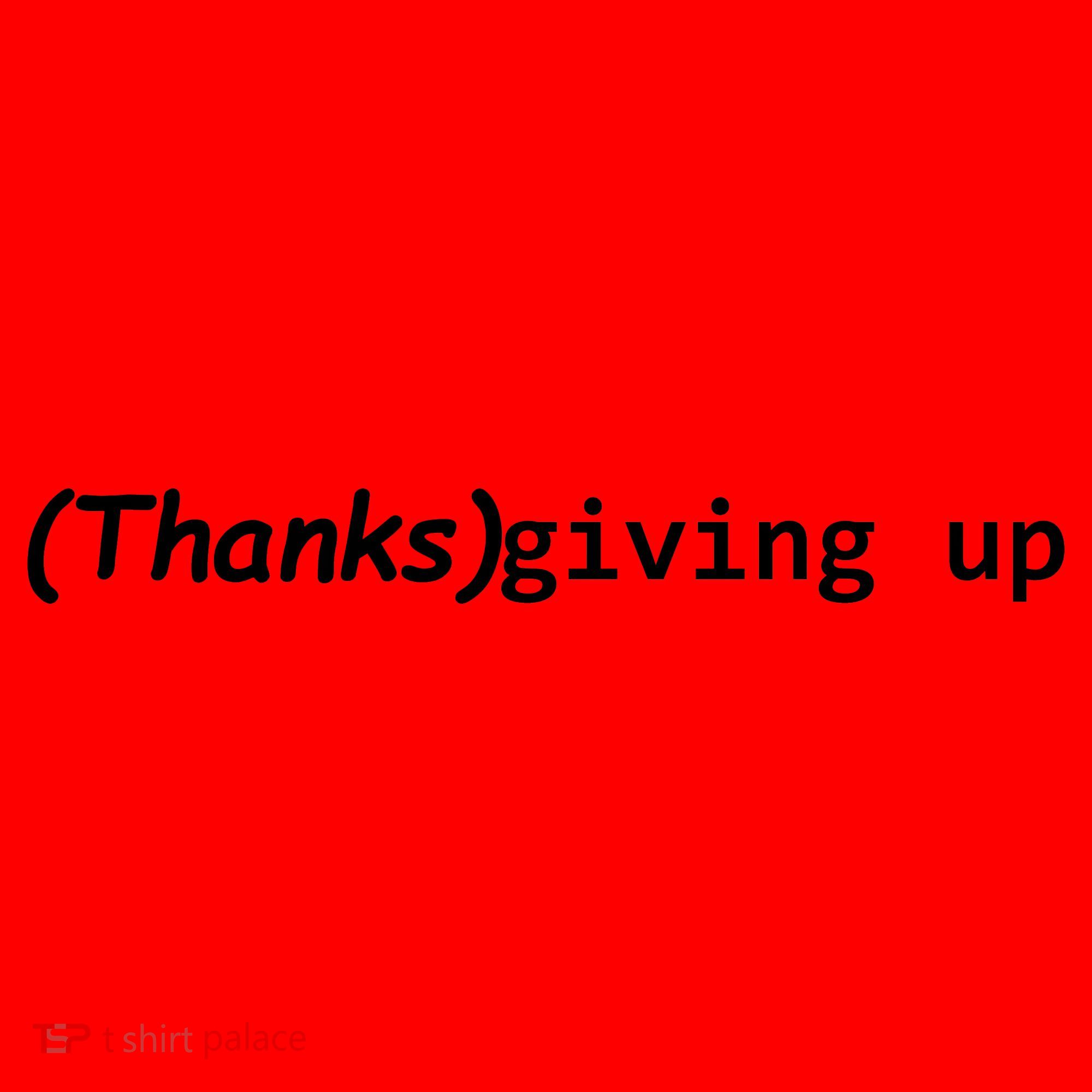 Thanks Giving Up Santa Hat