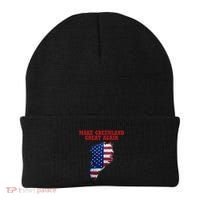 Trump Greenland Usa Flag Make Greenland Great Again Map Beanie thumb 0