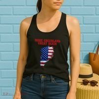 Trump Greenland Usa Flag Make Greenland Great Again Map Women's Tank Top thumb 2