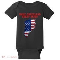 Trump Greenland Usa Flag Make Greenland Great Again Map Baby Bodysuit thumb 0