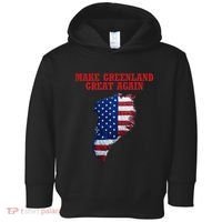 Trump Greenland Usa Flag Make Greenland Great Again Map Toddler Hoodie thumb 0