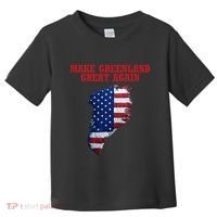 Trump Greenland Usa Flag Make Greenland Great Again Map Toddler T-Shirt thumb 0