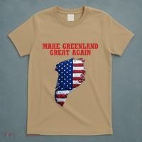 Trump Greenland Usa Flag Make Greenland Great Again Map T-Shirt thumb 5