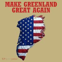 Trump Greenland Usa Flag Make Greenland Great Again Map Kids T-Shirt thumb 2