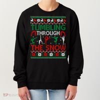 Tumbling Gymnastics Ugly Christmas Party Cool Gift Women's Sweatshirt thumb 0