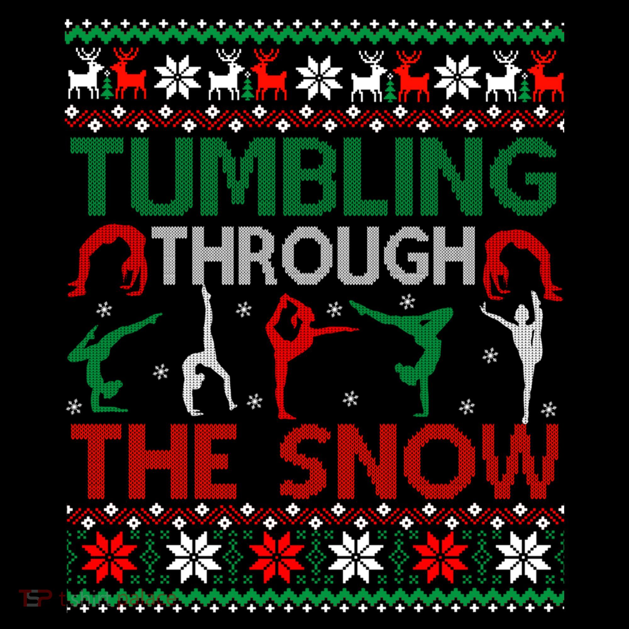 Tumbling Gymnastics Ugly Christmas Party Cool Gift Coffee Mug