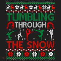 Tumbling Gymnastics Ugly Christmas Party Cool Gift Beanie thumb 2