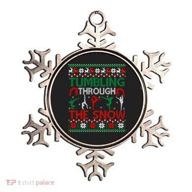 Tumbling Gymnastics Ugly Christmas Party Cool Gift Ornament
