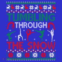 Tumbling Gymnastics Ugly Christmas Party Cool Gift Sweatshirt thumb 3