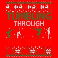 Tumbling Gymnastics Ugly Christmas Party Cool Gift Santa Hat thumb 1