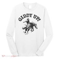 Trendy Giddy Up Classic Rodeo Black & White Long Sleeve Shirt thumb 0
