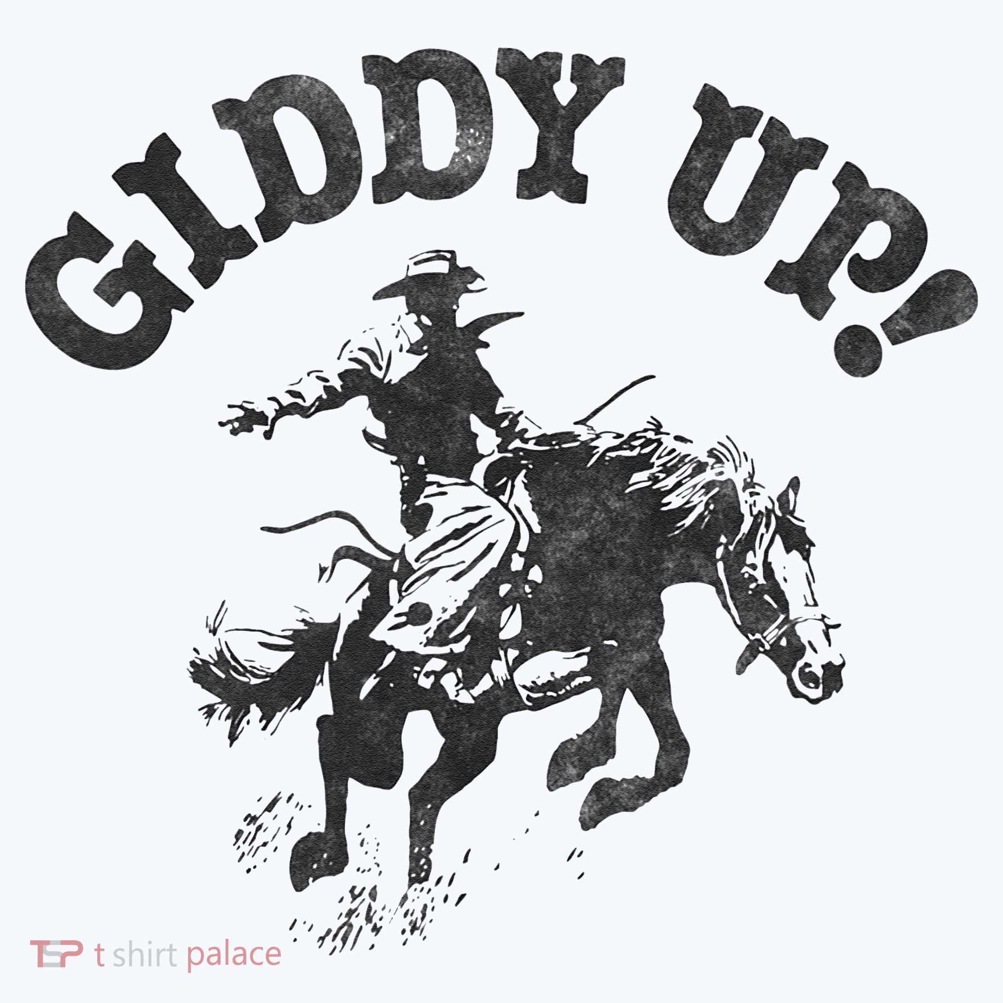 Trendy Giddy Up Classic Rodeo Black & White Long Sleeve Shirt