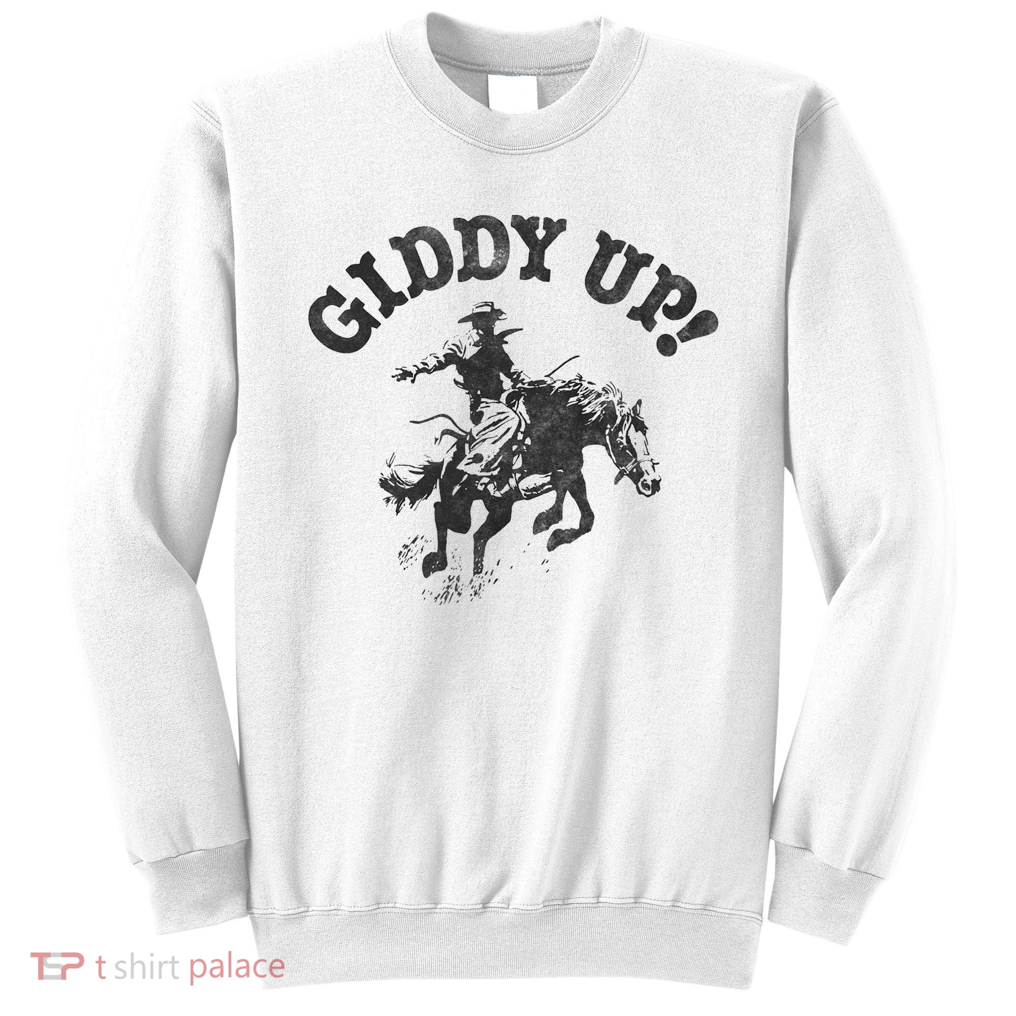 Trendy Giddy Up Classic Rodeo Black & White Sweatshirt