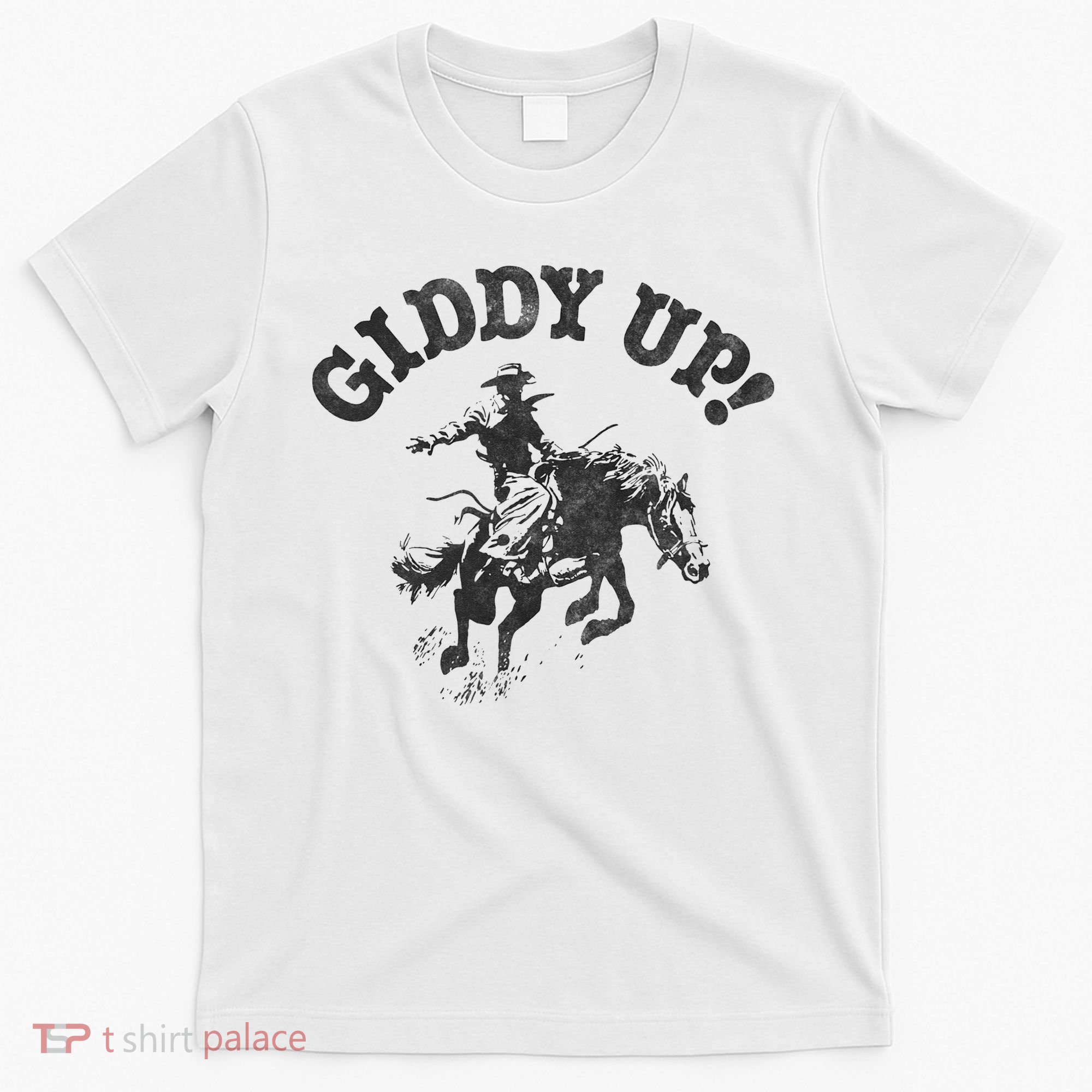 Trendy Giddy Up Classic Rodeo Black & White T-Shirt
