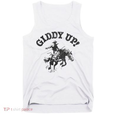 Trendy Giddy Up Classic Rodeo Black & White Tank Top