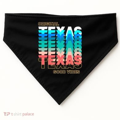 Texas Good Vibes USA-Made Doggie Bandana