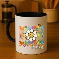 Third Grade Vibes Groovy Back To School Team 3rd Grade Coffee Mug thumb 4