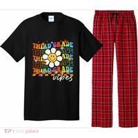 Third Grade Vibes Groovy Back To School Team 3rd Grade Pajama Set thumb 0