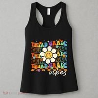 Third Grade Vibes Groovy Back To School Team 3rd Grade Women's Tank Top thumb 3