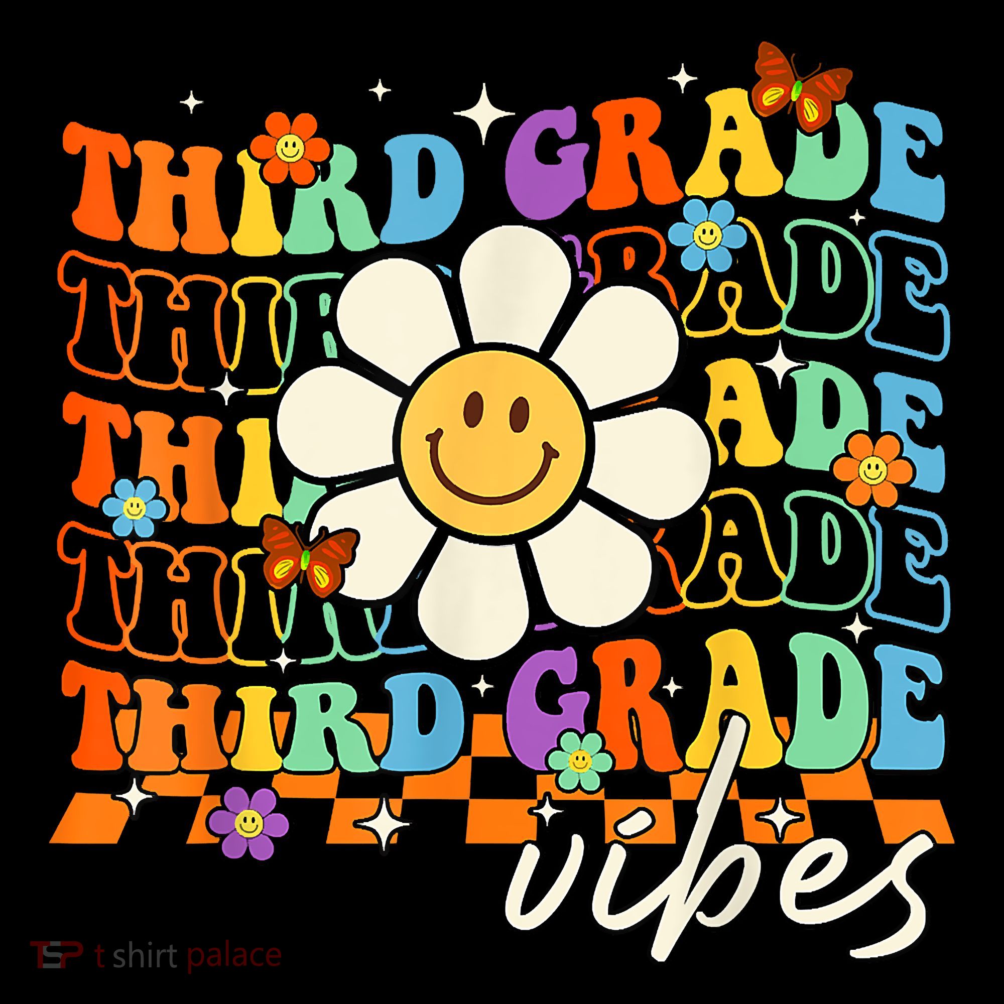Third Grade Vibes Groovy Back To School Team 3rd Grade Baby Bodysuit