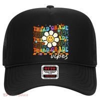 Third Grade Vibes Groovy Back To School Team 3rd Grade Hat thumb 0