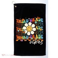 Third Grade Vibes Groovy Back To School Team 3rd Grade Golf Towel thumb 0