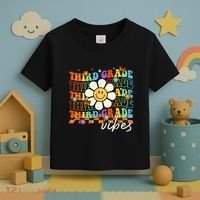 Third Grade Vibes Groovy Back To School Team 3rd Grade Toddler T-Shirt thumb 3