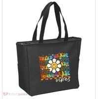Third Grade Vibes Groovy Back To School Team 3rd Grade Tote Bag thumb 2