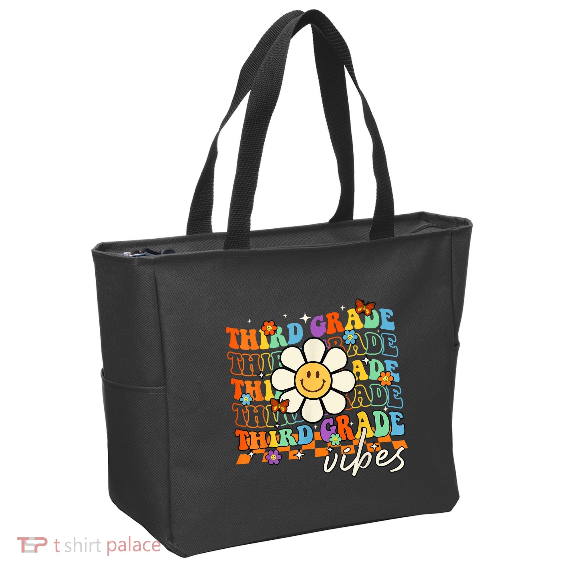 Third Grade Vibes Groovy Back To School Team 3rd Grade Tote Bag