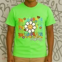 Third Grade Vibes Groovy Back To School Team 3rd Grade T-Shirt thumb 3