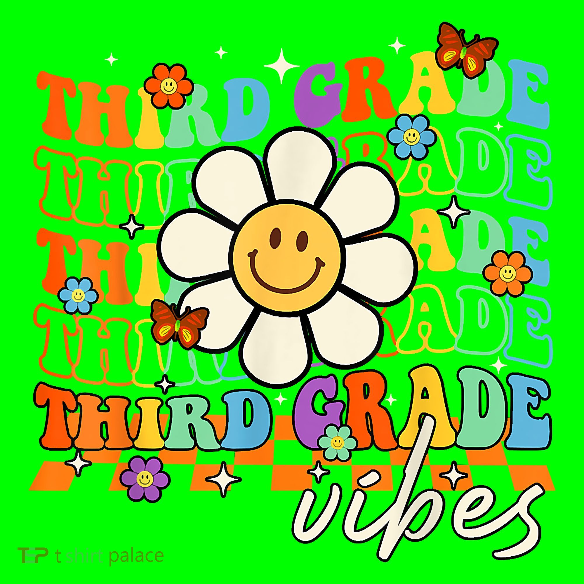 Third Grade Vibes Groovy Back To School Team 3rd Grade Coaster
