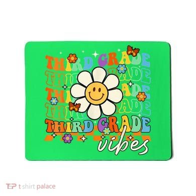 Third Grade Vibes Groovy Back To School Team 3rd Grade Mousepad