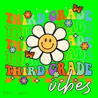 Third Grade Vibes Groovy Back To School Team 3rd Grade Mousepad thumb 1
