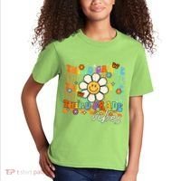 Third Grade Vibes Groovy Back To School Team 3rd Grade Kids T-Shirt thumb 2