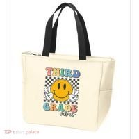 Third Grade Vibes Retro Smile Back To School 3rd Grade Team Tote Bag thumb 3