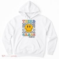 Third Grade Vibes Retro Smile Back To School 3rd Grade Team Hoodie thumb 0