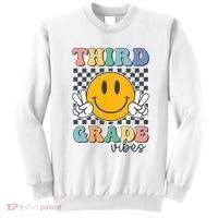 Third Grade Vibes Retro Smile Back To School 3rd Grade Team Sweatshirt thumb 0