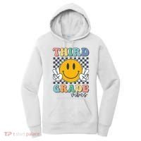 Third Grade Vibes Retro Smile Back To School 3rd Grade Team Women's Hoodie thumb 0