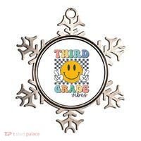 Third Grade Vibes Retro Smile Back To School 3rd Grade Team Ornament thumb 0