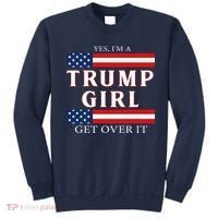 Trump Girl Vote America Flag Gift Sweatshirt thumb 0