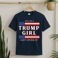 Trump Girl Vote America Flag Gift T-Shirt thumb 2
