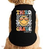 Third Grade Vibes Smile First Day Of School 3rd Grade Team Doggie Tank thumb 0