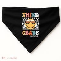 Third Grade Vibes Smile First Day Of School 3rd Grade Team USA-Made Doggie Bandana thumb 0