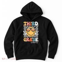 Third Grade Vibes Smile First Day Of School 3rd Grade Team Hoodie thumb 0